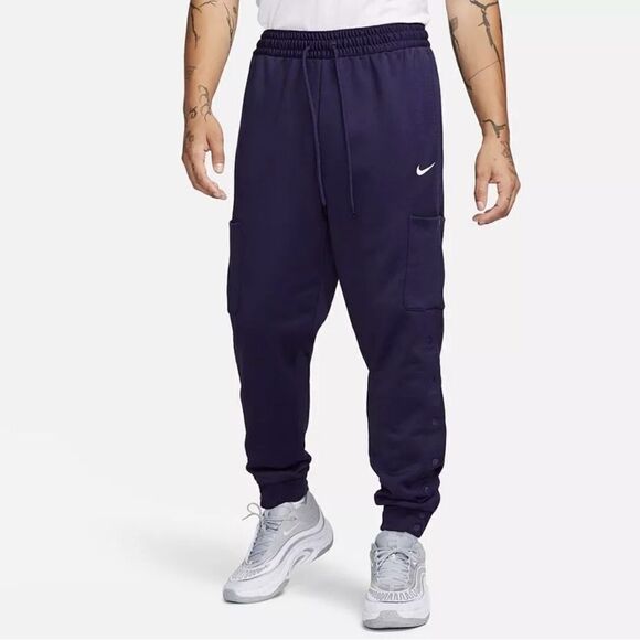 Nike Therma-Fit Basketball Cargo Pants Navy Blue - Picture 1 of 11